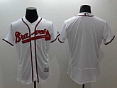 Atlanta Braves Customized Men's White Flexbase Collection Stitched Baseball Jersey,baseball caps,new era cap wholesale,wholesale hats